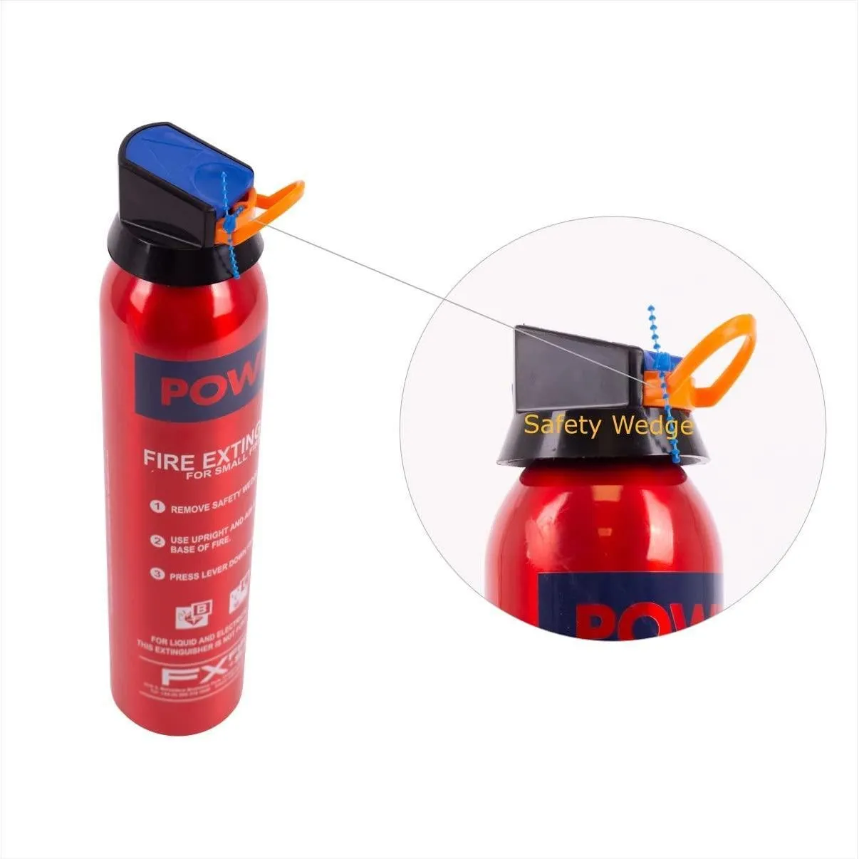 0.6kg BC Dry Power Fire Extinguisher & Blanket Caravan Boat Home