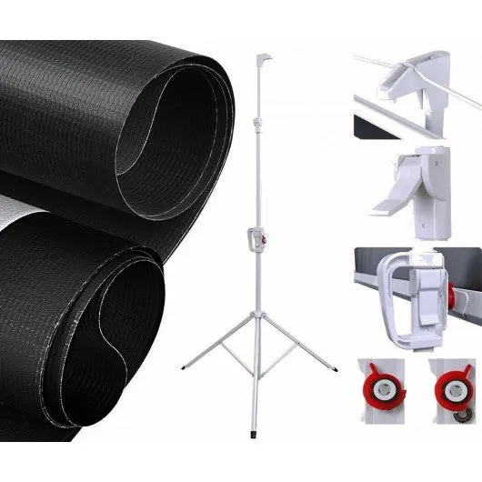 100" 70 x 70 Portable Square Tripod Screen Projection Projector