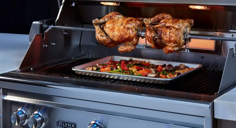 36" Professional Built-in Grill with All Ceramic Burners and Rotisserie (L36R-3)