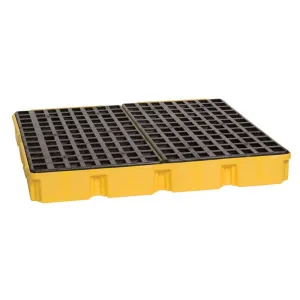 4 Drum Modular Platform Yellow w/ Drain