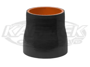 4-Ply Black Silicone Turbo Or Intake Hose Reducers 3-3/4" Inside Diameter To 3" Inside Diameter