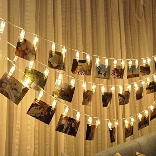 6015 Fairy Warm White Clip Lights for Photos