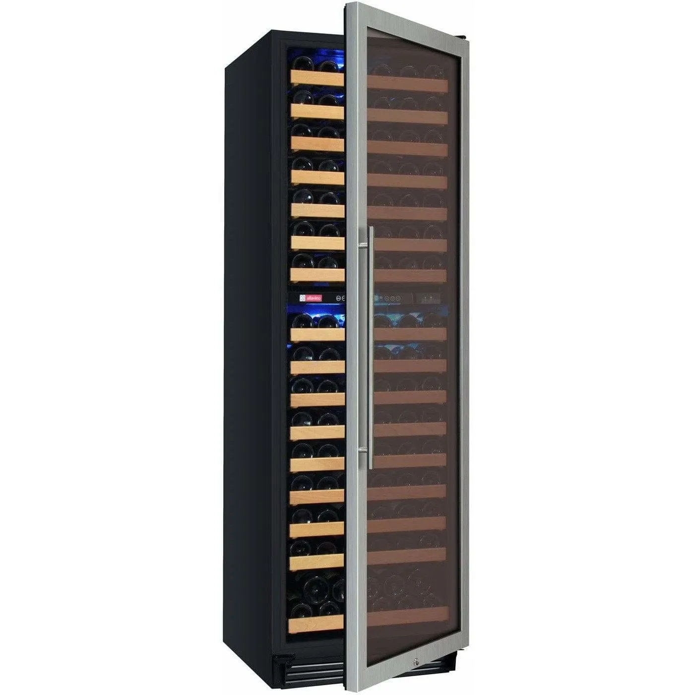 Allavino FlexCount 172 Bottle Dual Zone Stainless Steel Right Hinge Wine Fridge YHWR172-2SWRN