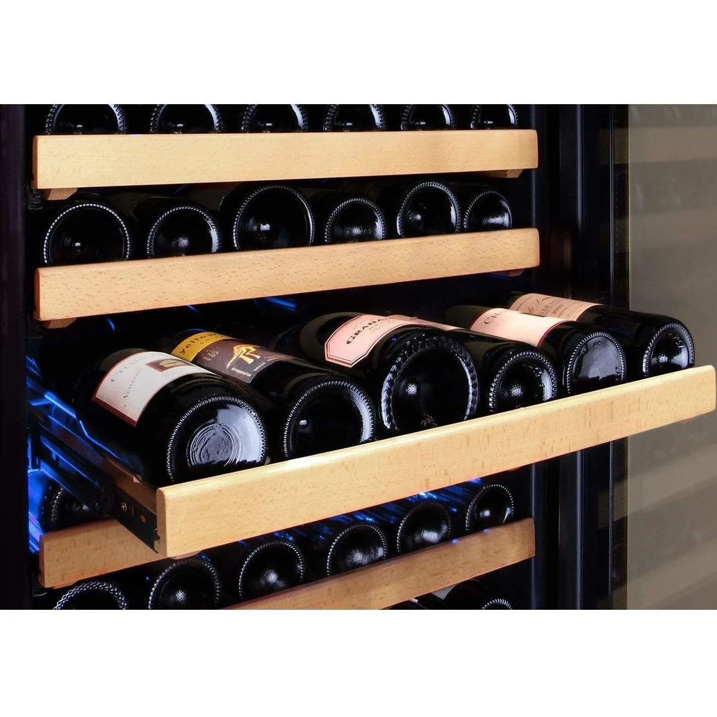 Allavino FlexCount 172 Bottle Dual Zone Stainless Steel Right Hinge Wine Fridge YHWR172-2SWRN