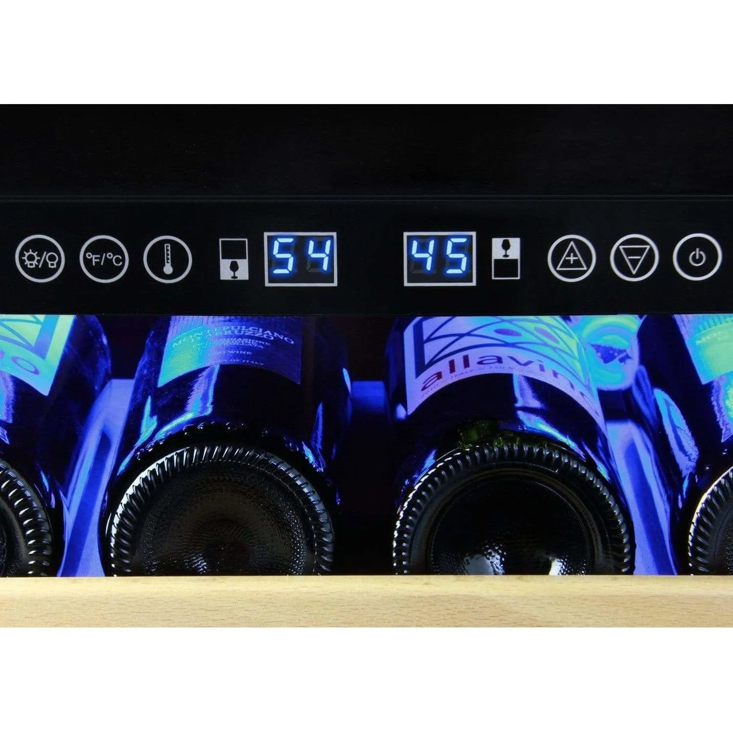 Allavino FlexCount 172 Bottle Dual Zone Stainless Steel Right Hinge Wine Fridge YHWR172-2SWRN