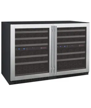 Allavino FlexCount II Tru-Vino 112 Bottle Four Zone Stainless Steel Wine Fridge 2X-VSWR56-2S20