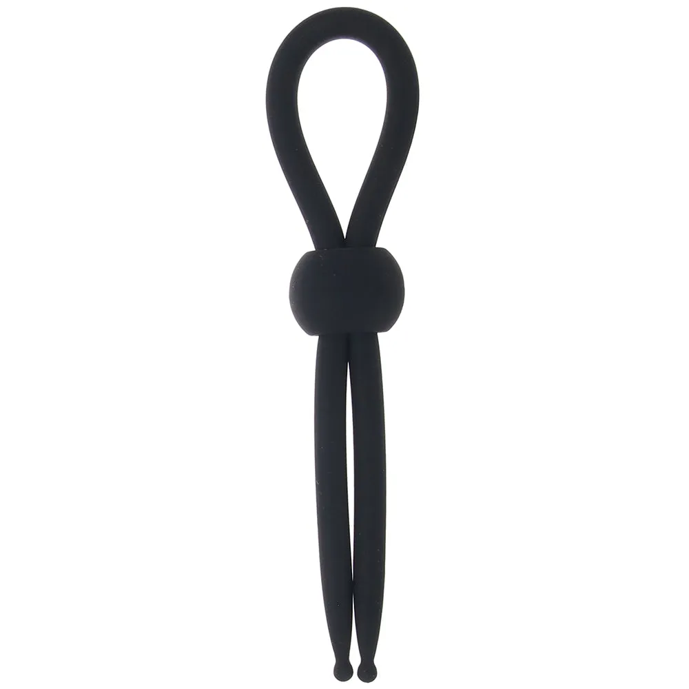 Alpha Liquid Silicone Lasso Ring in Black