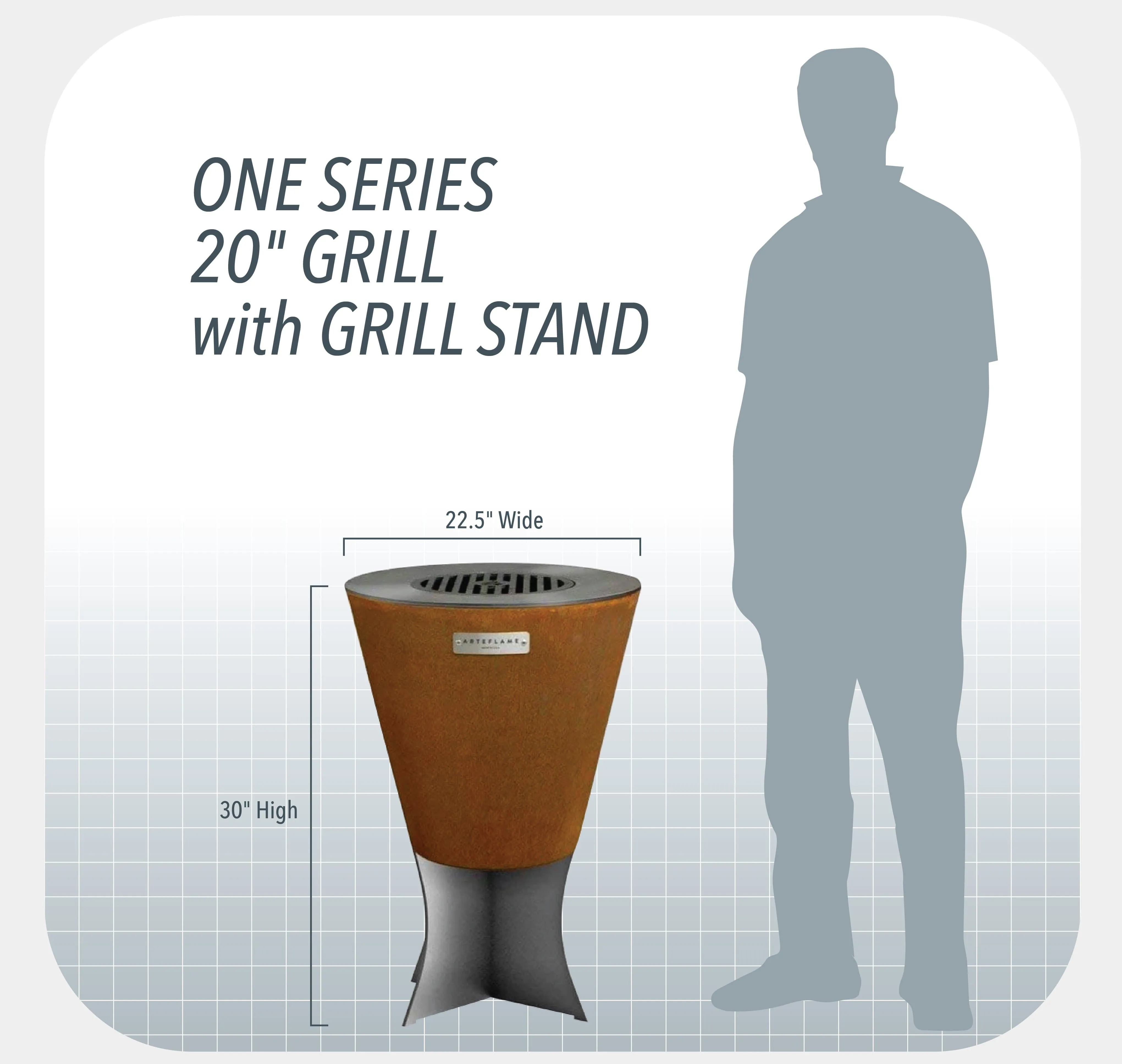 Arteflame Grill Stands - Perfect Height for Tall Grill Enthusiasts