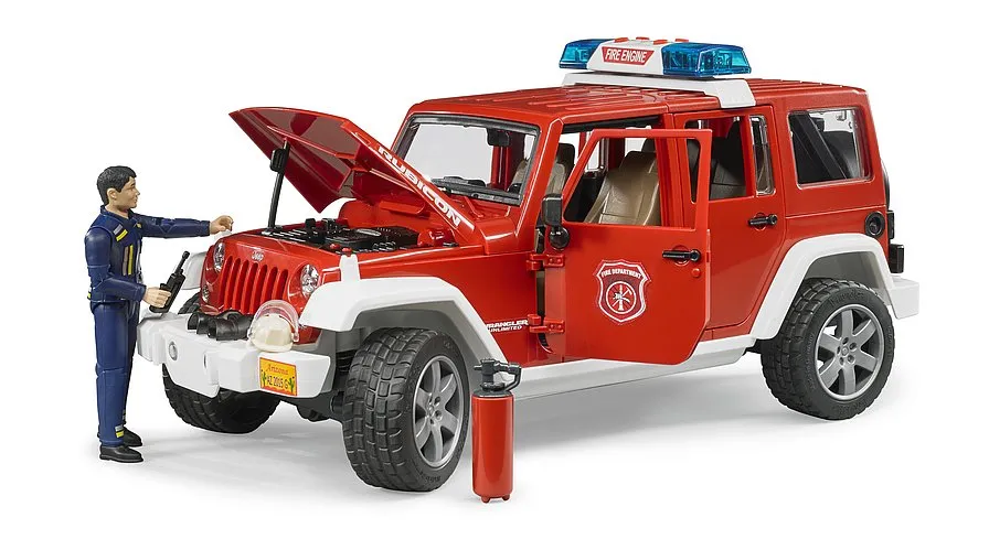 Bruder 2528 Jeep Wrangler FireVehicle with Fireman