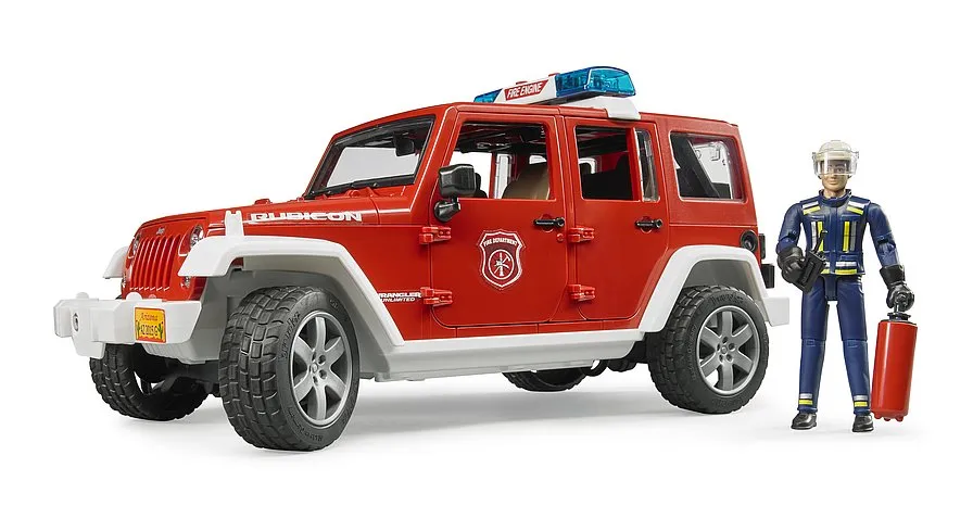 Bruder 2528 Jeep Wrangler FireVehicle with Fireman