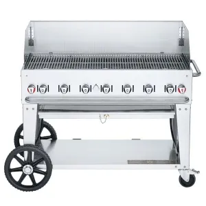 Crown Verity 48" Mobile Grill Windguard Package Single Inlet (Bulk Tanks Only) CV-MCB-48-SIBULK-WGP