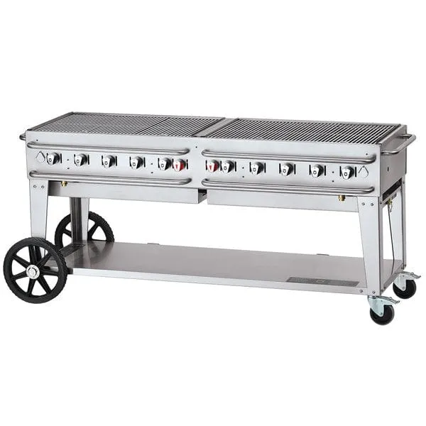 Crown Verity 72" Pro Series Outdoor Rental Grill w/ Single Gas Connection & 50-100 lb. Tank Capacity CV-RCB-72-SI50/100 CV-RCB-72-SI50/100