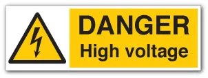 DANGER High Voltage Signs