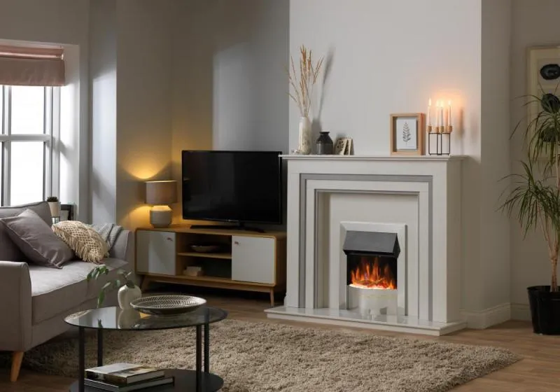 Dimplex Ellister Chrome Inset Optiflame XHD Electric Fire