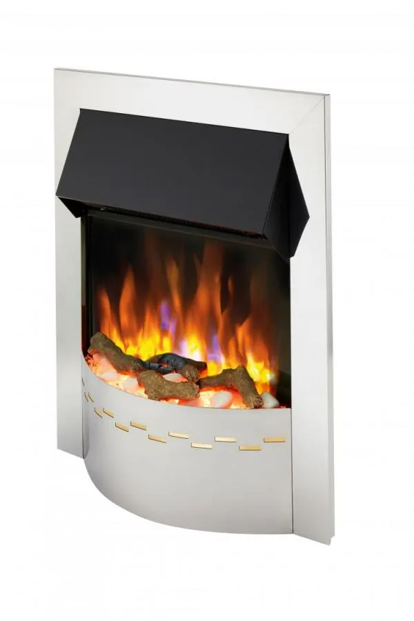 Dimplex Ellister Chrome Inset Optiflame XHD Electric Fire