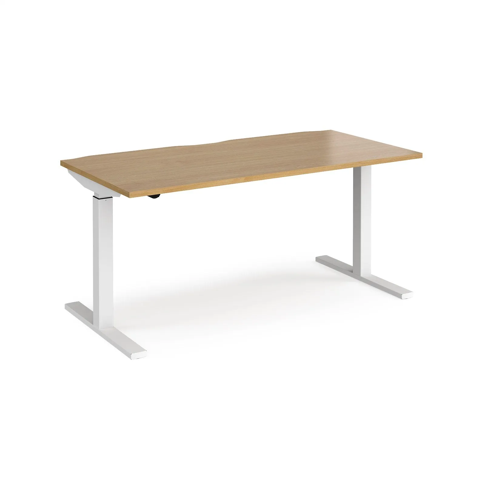 Elev8 Mono straight sit-stand desk 800mm deep - White