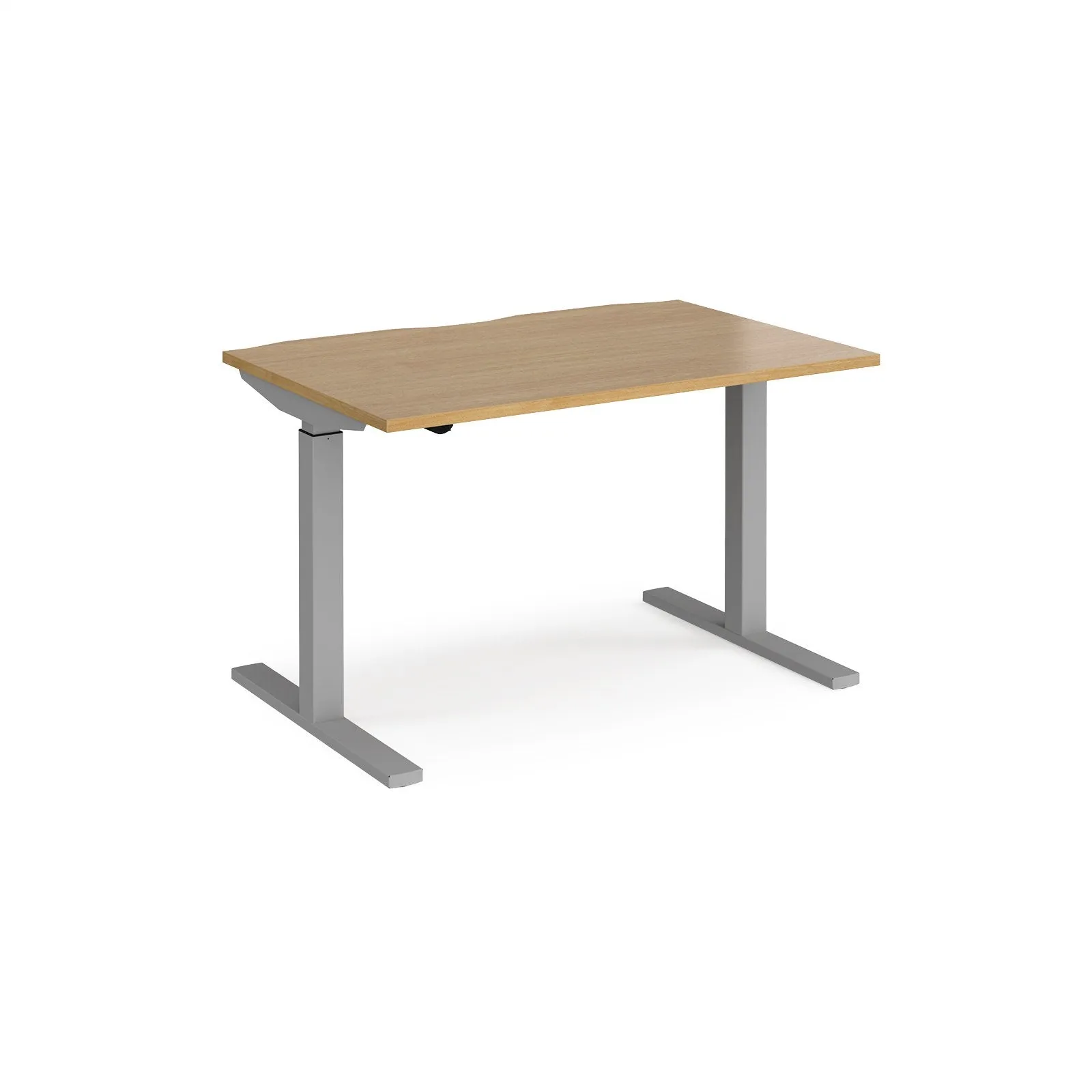 Elev8 Mono straight sit-stand desk 800mm deep - White