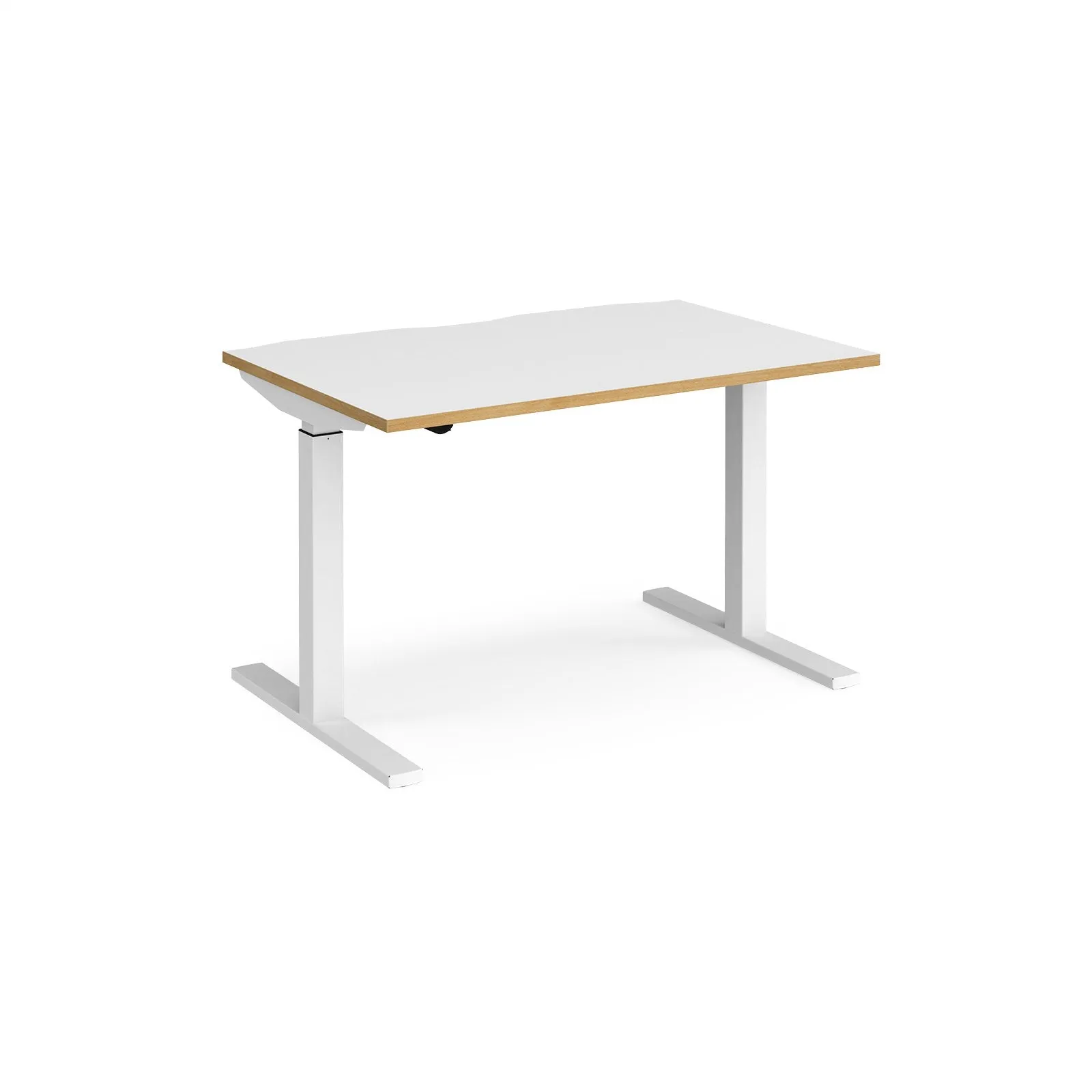 Elev8 Mono straight sit-stand desk 800mm deep - White