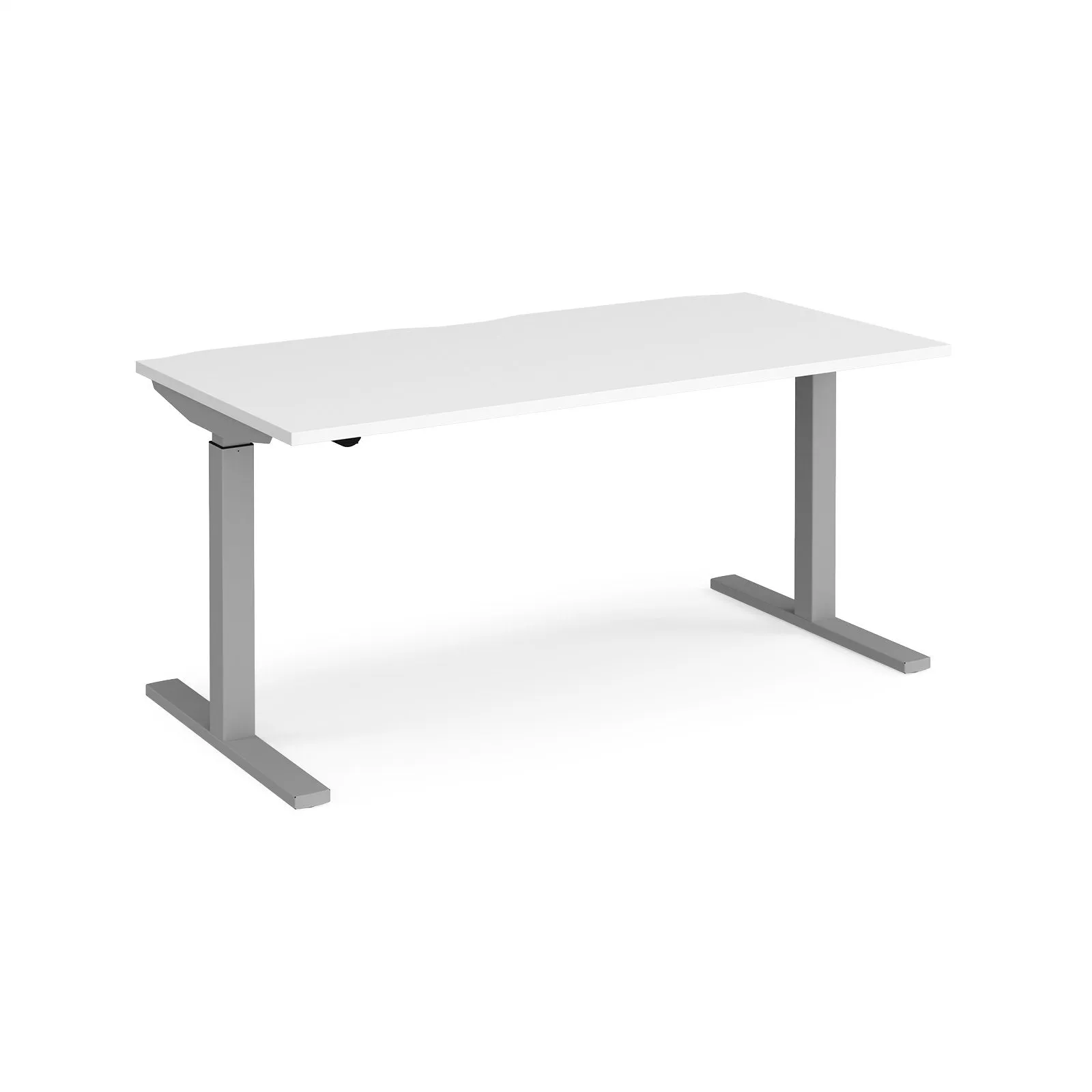 Elev8 Mono straight sit-stand desk 800mm deep - White