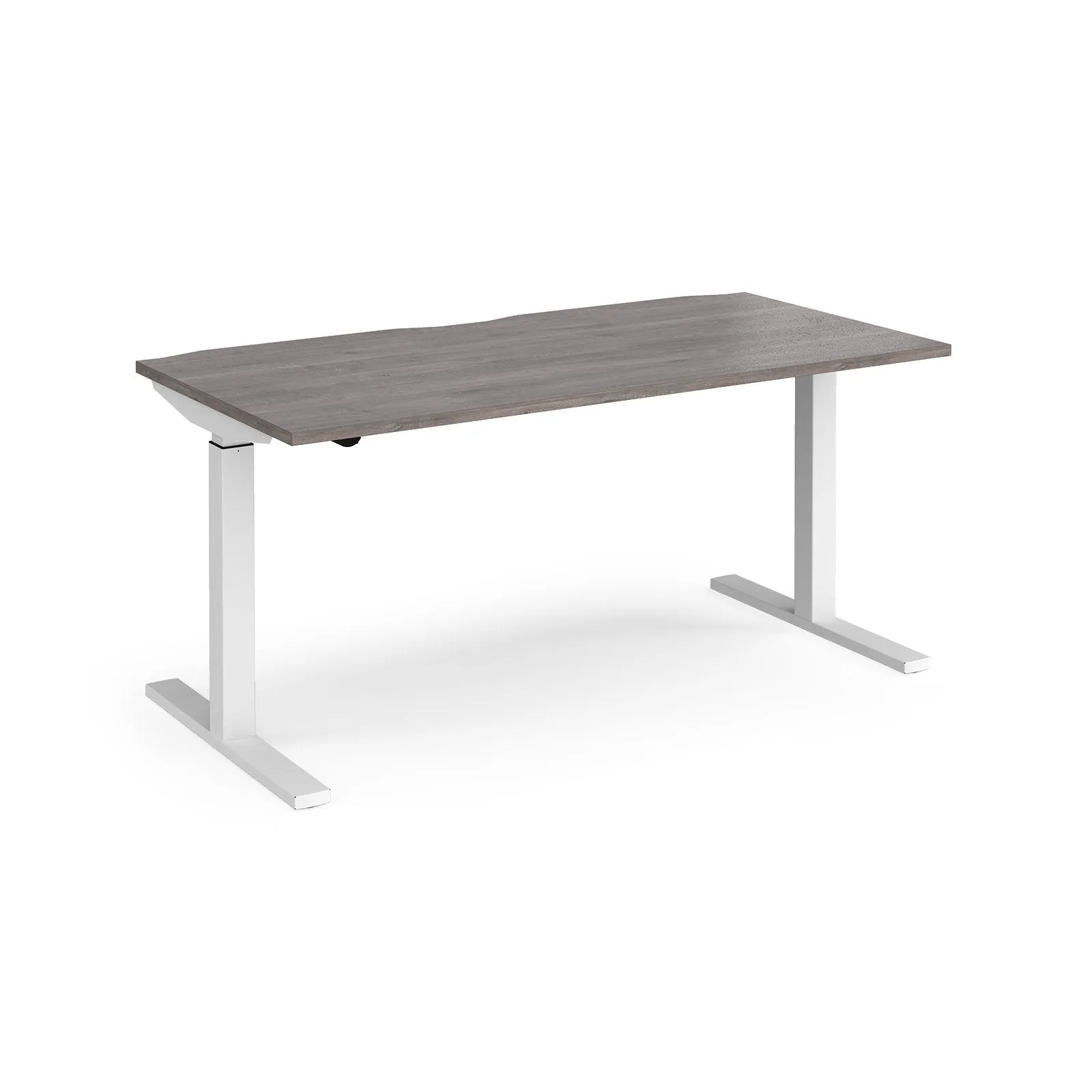 Elev8 Mono straight sit-stand desk 800mm deep - White