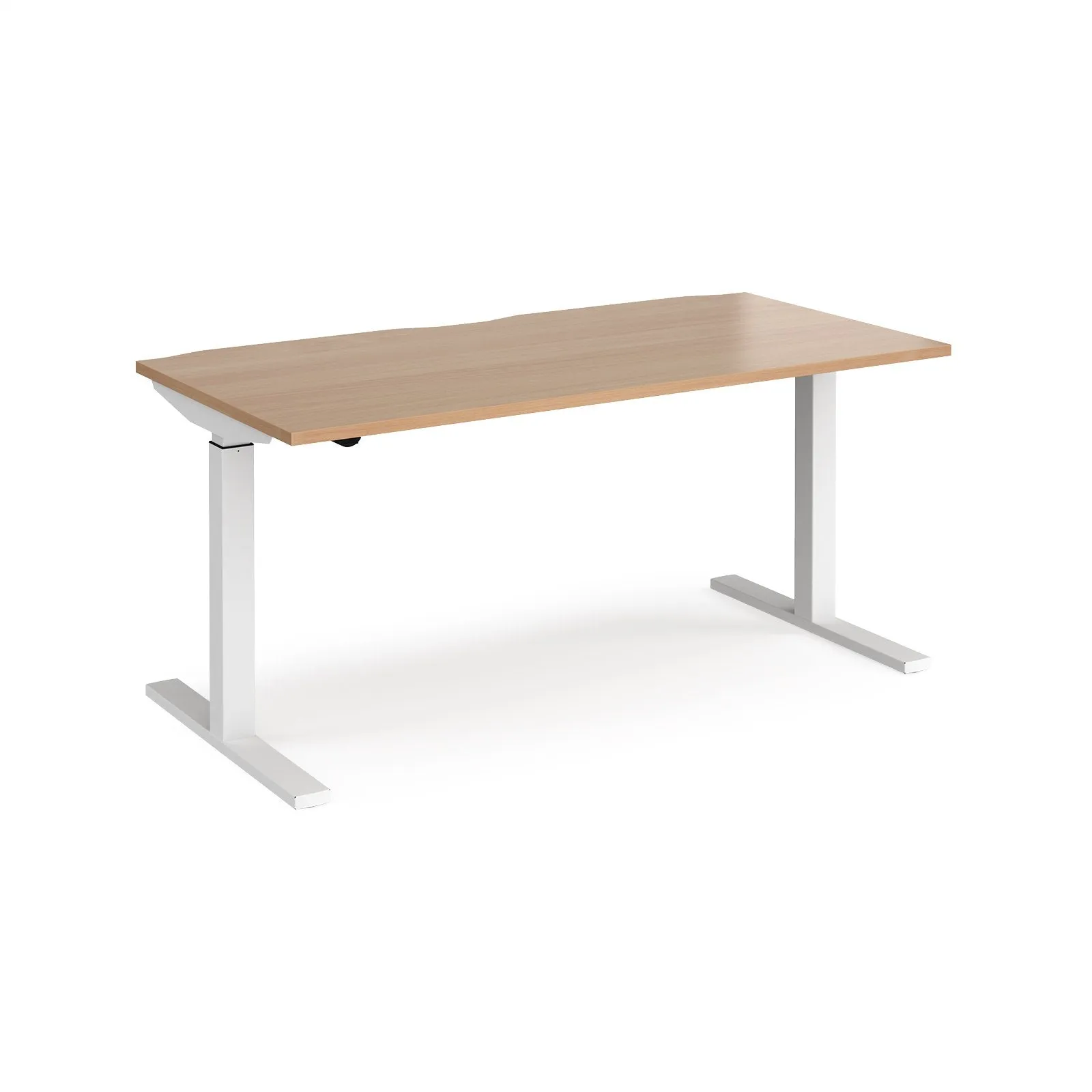 Elev8 Mono straight sit-stand desk 800mm deep - White