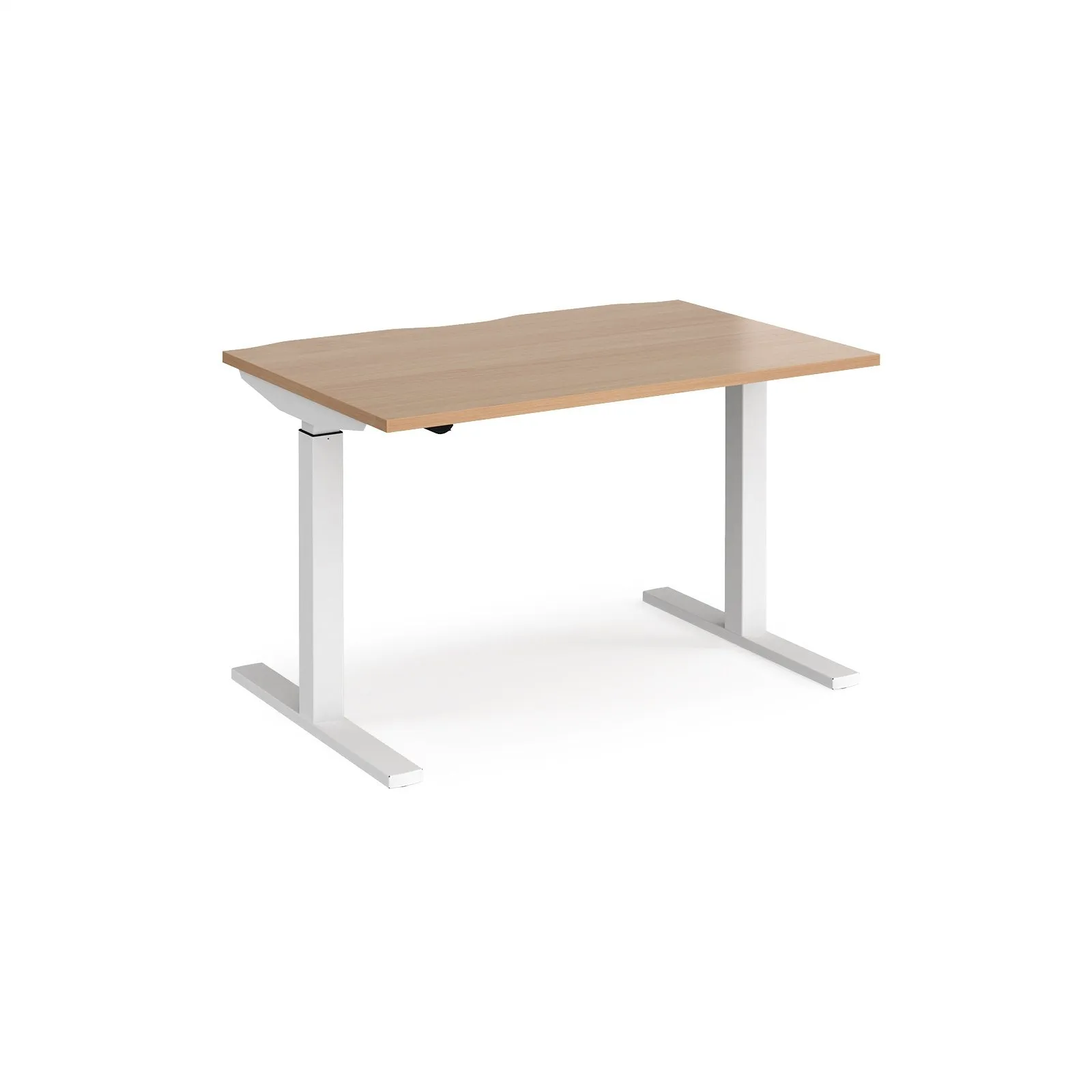 Elev8 Mono straight sit-stand desk 800mm deep - White