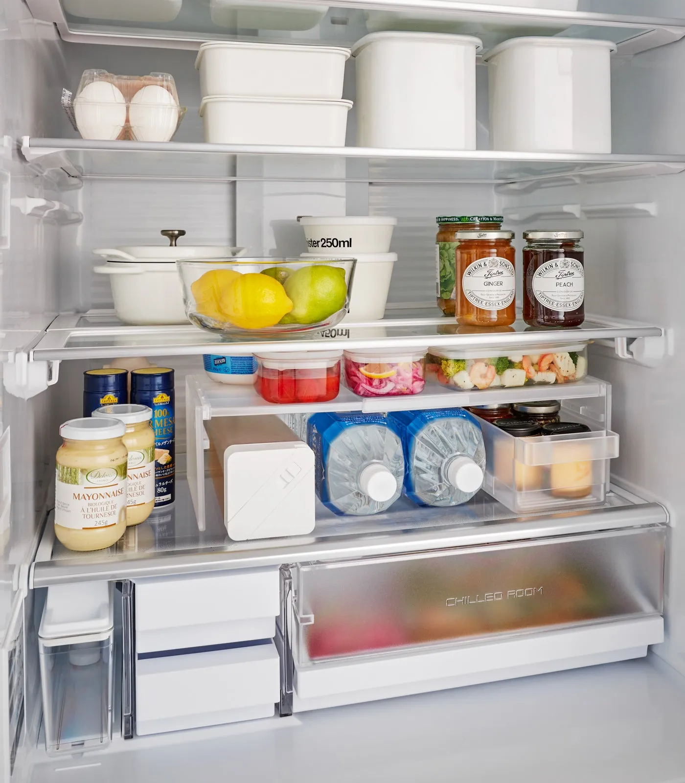 Expandable Refrigerator Riser Shelf