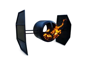 Fire Pit DIY Plans Star Wars Fighter Outdoor Heater Garden Backyard Patio Decor