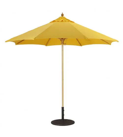 Galtech 136 - 9 FT Commercial Wood Market Umbrella / Single Pole