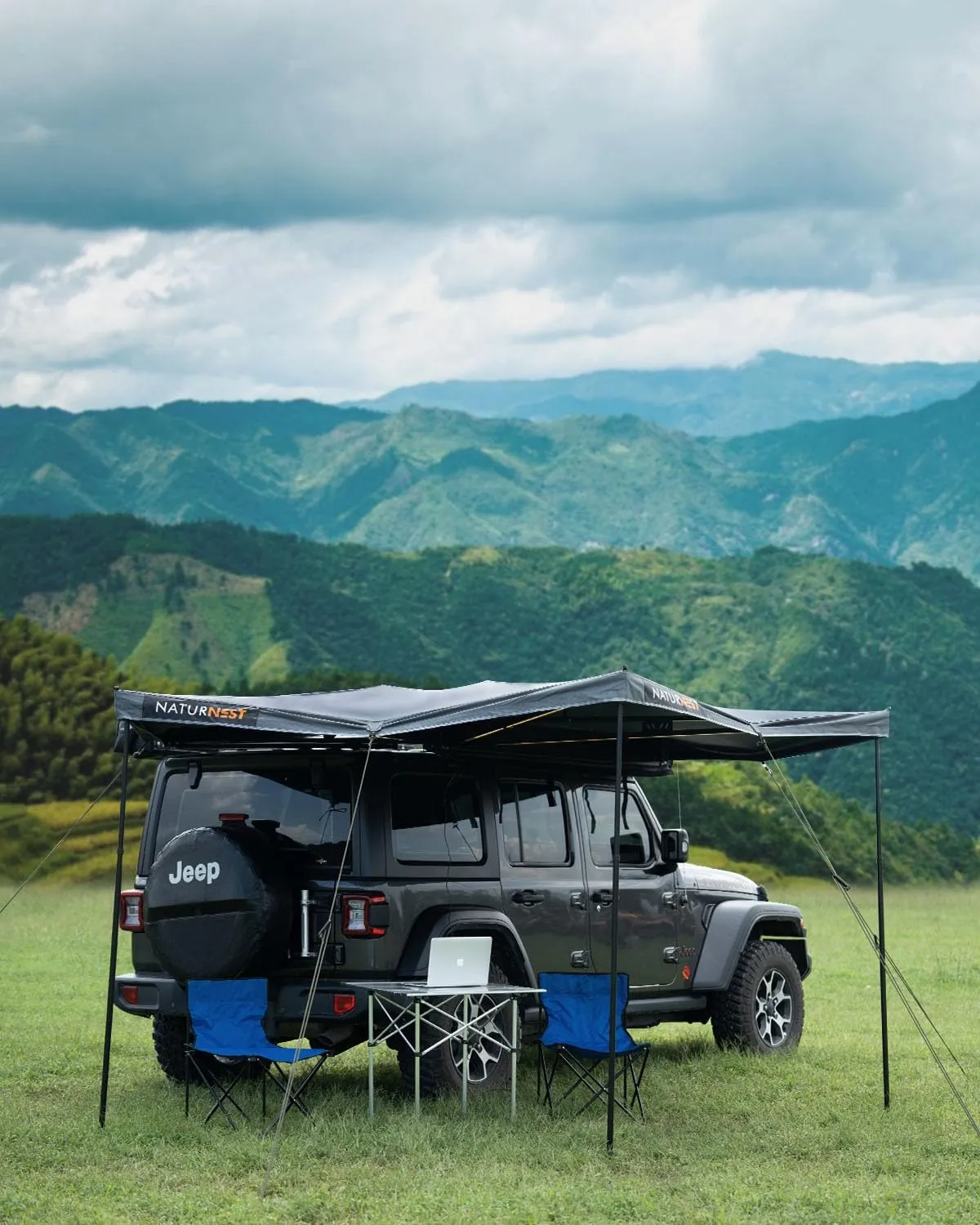 Hard Shell Rooftop Tent, Quick Setup, All-Season Overland Camping Tent for SUV, Jeep, Van, and Pickup Truck