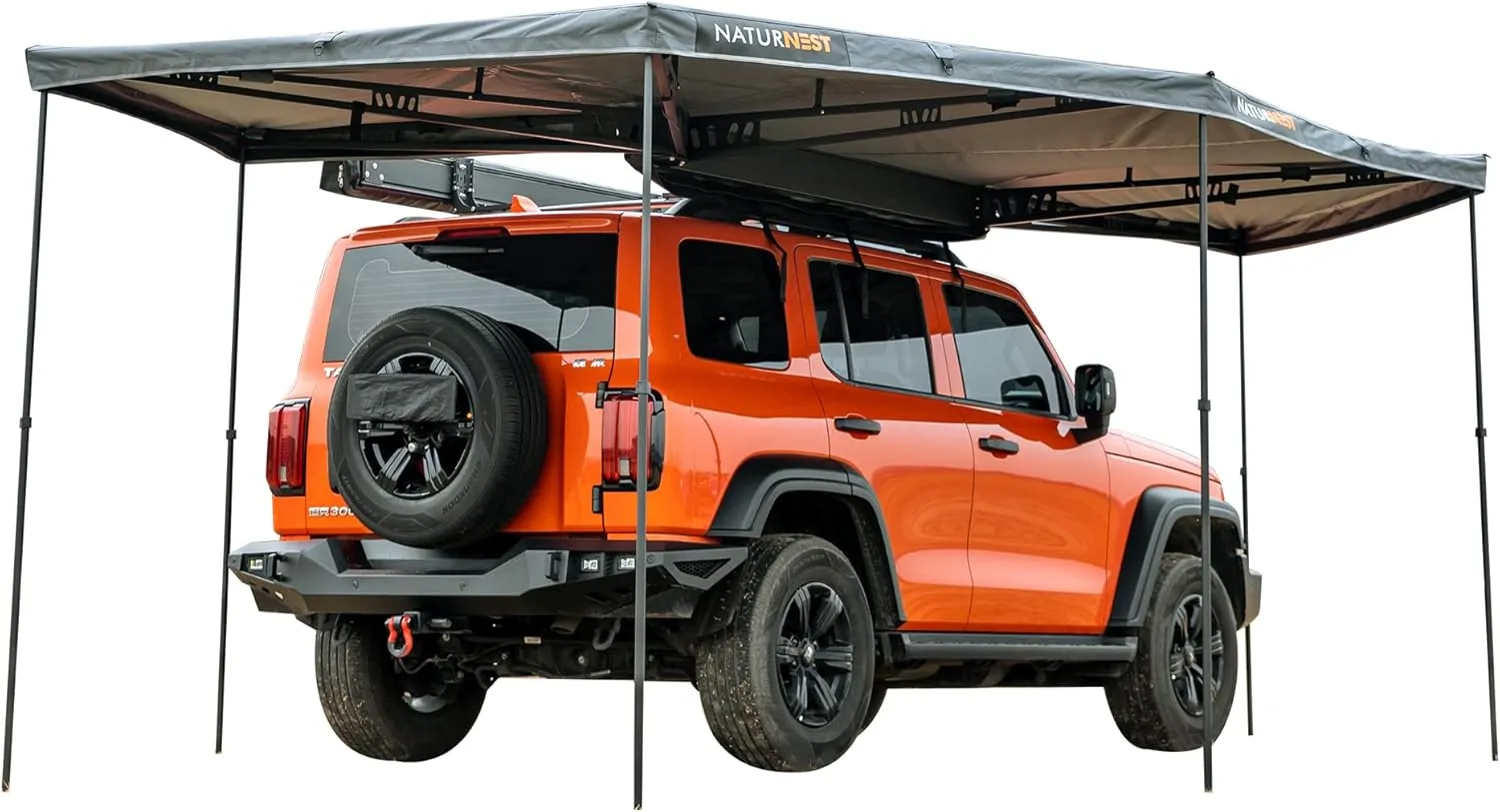 Hard Shell Rooftop Tent, Quick Setup, All-Season Overland Camping Tent for SUV, Jeep, Van, and Pickup Truck