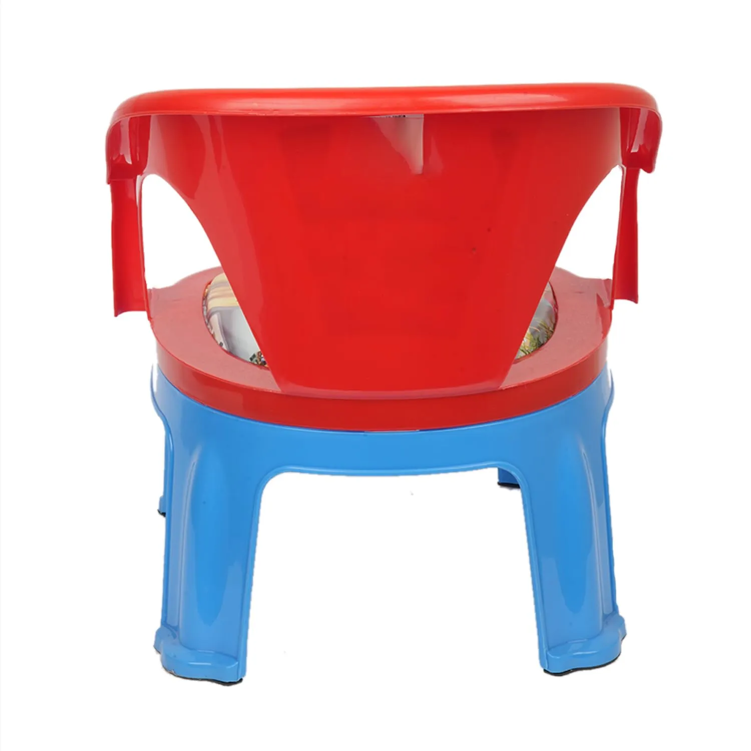 Heart Home Disney Mickey Kids Chair | Plastic Foldable Kids Chair | Chair for Kidsroom | School Study Stool | Baby Stool | Indoor or Outdoor Stool for Kids | Capacity 30 Kg | Red & Blue