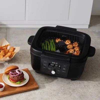 Instant Brands 6-in-1 Smokeless Indoor Grill & Air Fryer with OdorErase