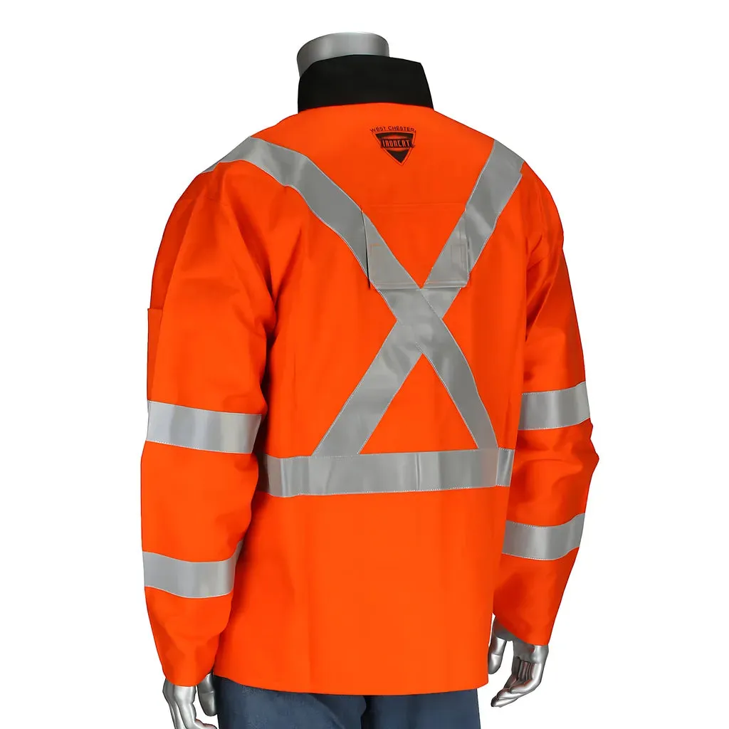 Ironcat 7060/5XL Hi-Vis FR Treated 100% Cotton Sateen Jacket