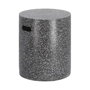 Jairo Terrazzo Outdoor Side Table - Speckled Charcoal