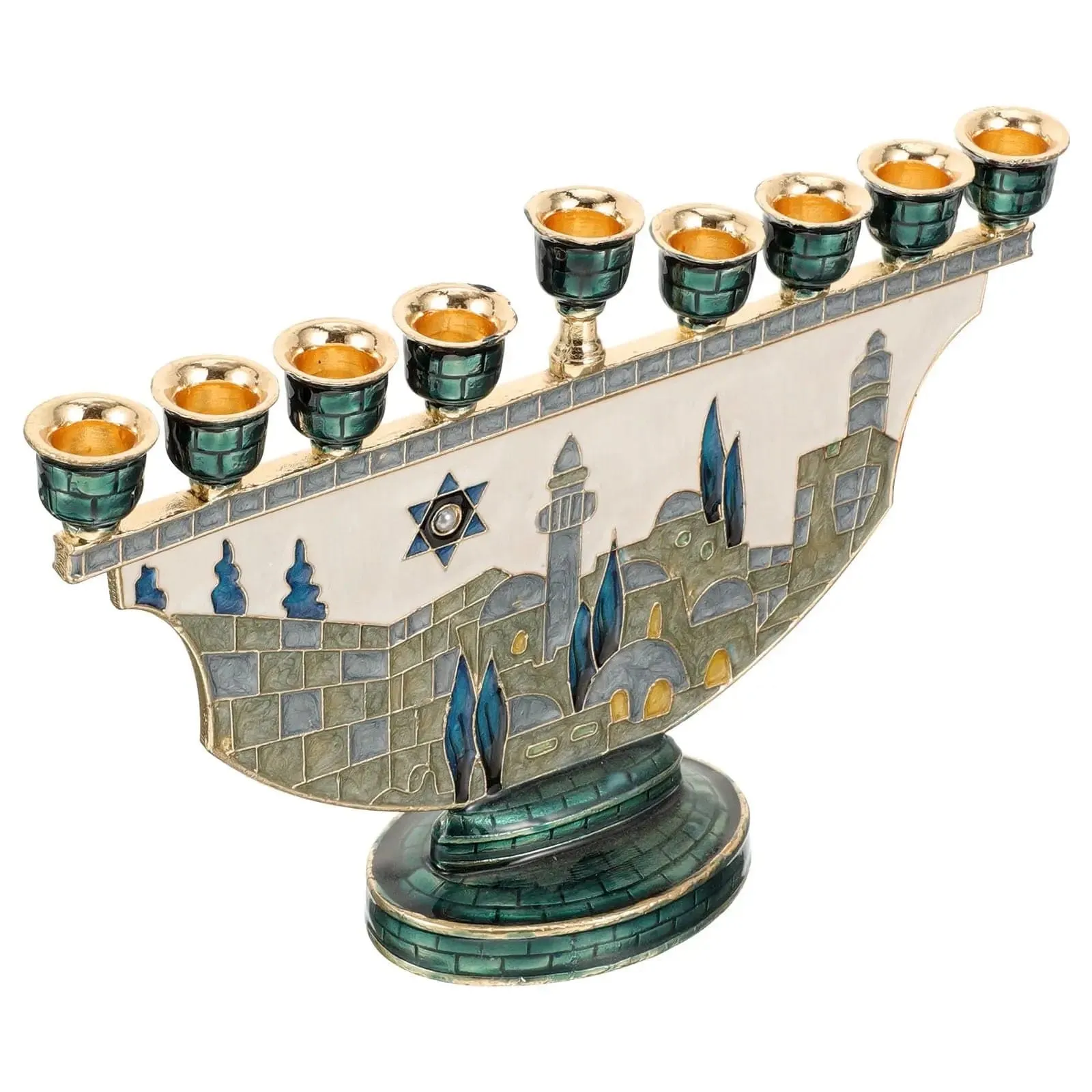 Jerusalem Design Hanukka Menorah