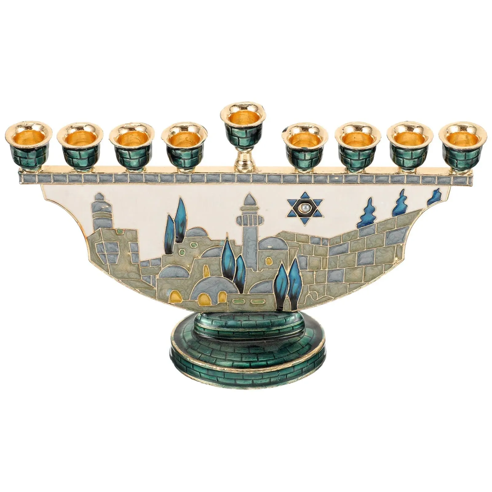 Jerusalem Design Hanukka Menorah