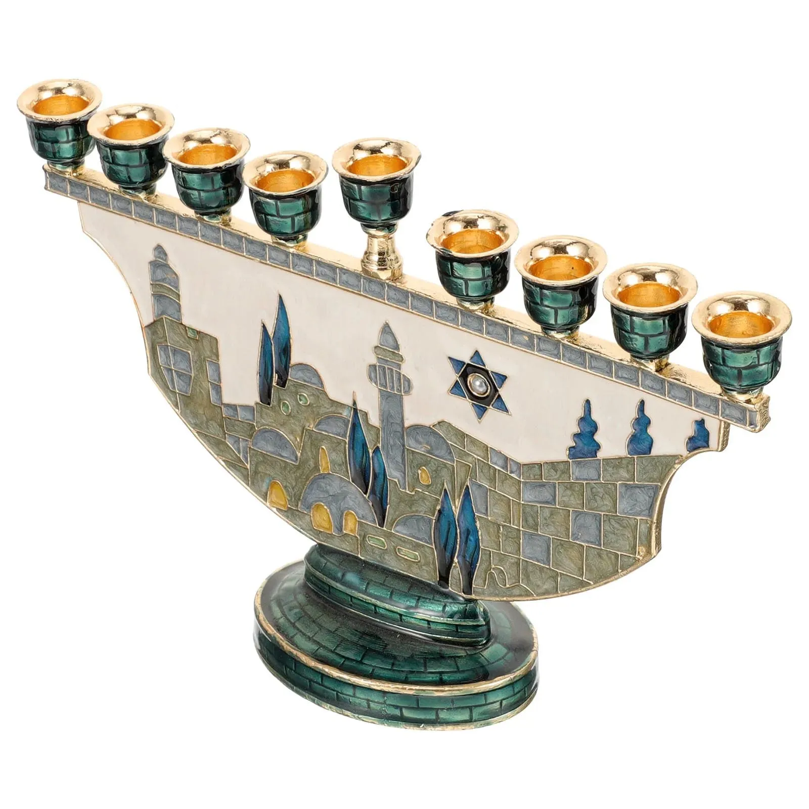 Jerusalem Design Hanukka Menorah