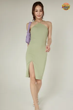 Mi Halter Dress (Green)