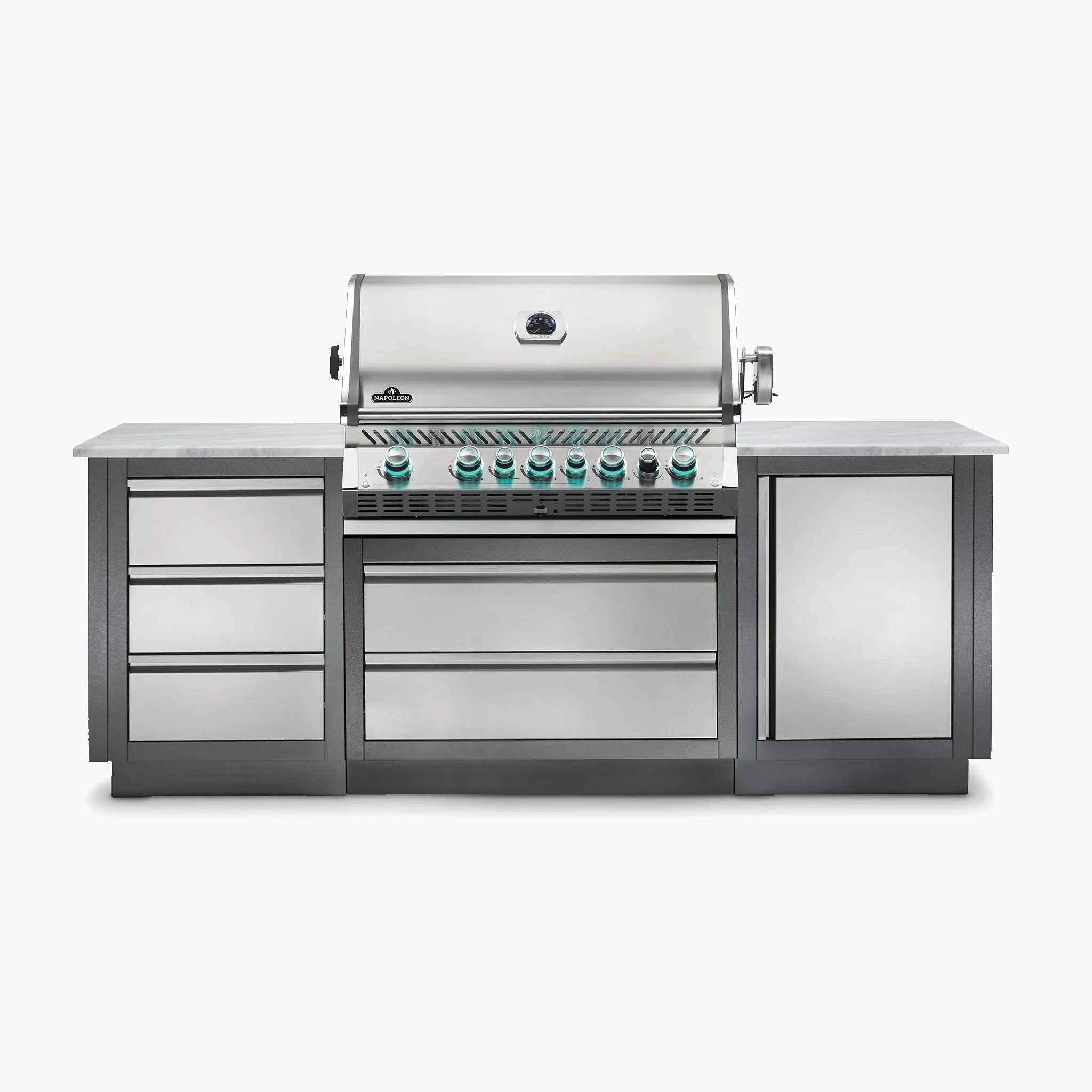 Napoleon Prestige Pro 665 Built-in Gas Grill - Natural Gas