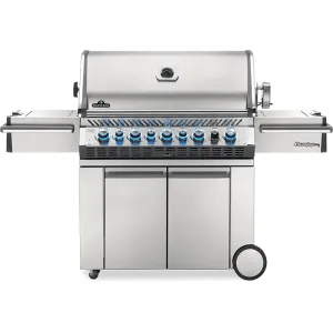 Napoleon Prestige PRO 665 Gas Grill with Infrared Rear Burner and Infrared Side Burner and Rotisserie Kit