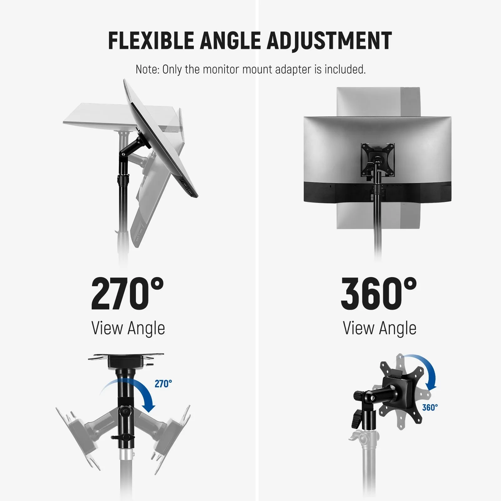 NEEWER MA010 Monitor Mount Adapter with Quick Release VESA Mount