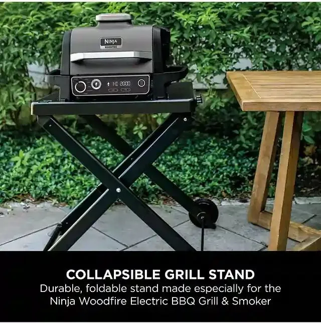 Ninja XSKGRLLSTDEUK Woodfire Electric BBQ Grill Stand - OG701UK