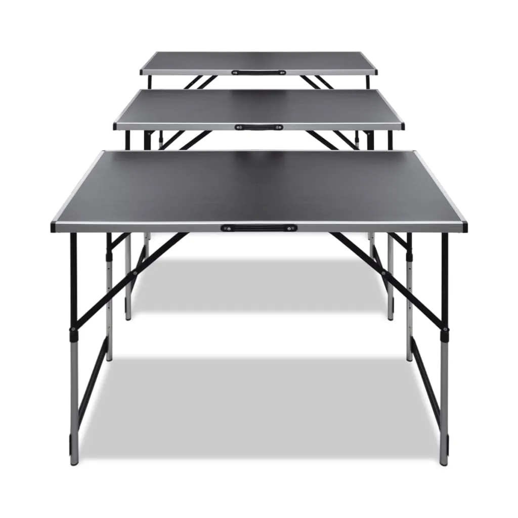 Pasting Table 3 pcs Foldable Height Adjustable