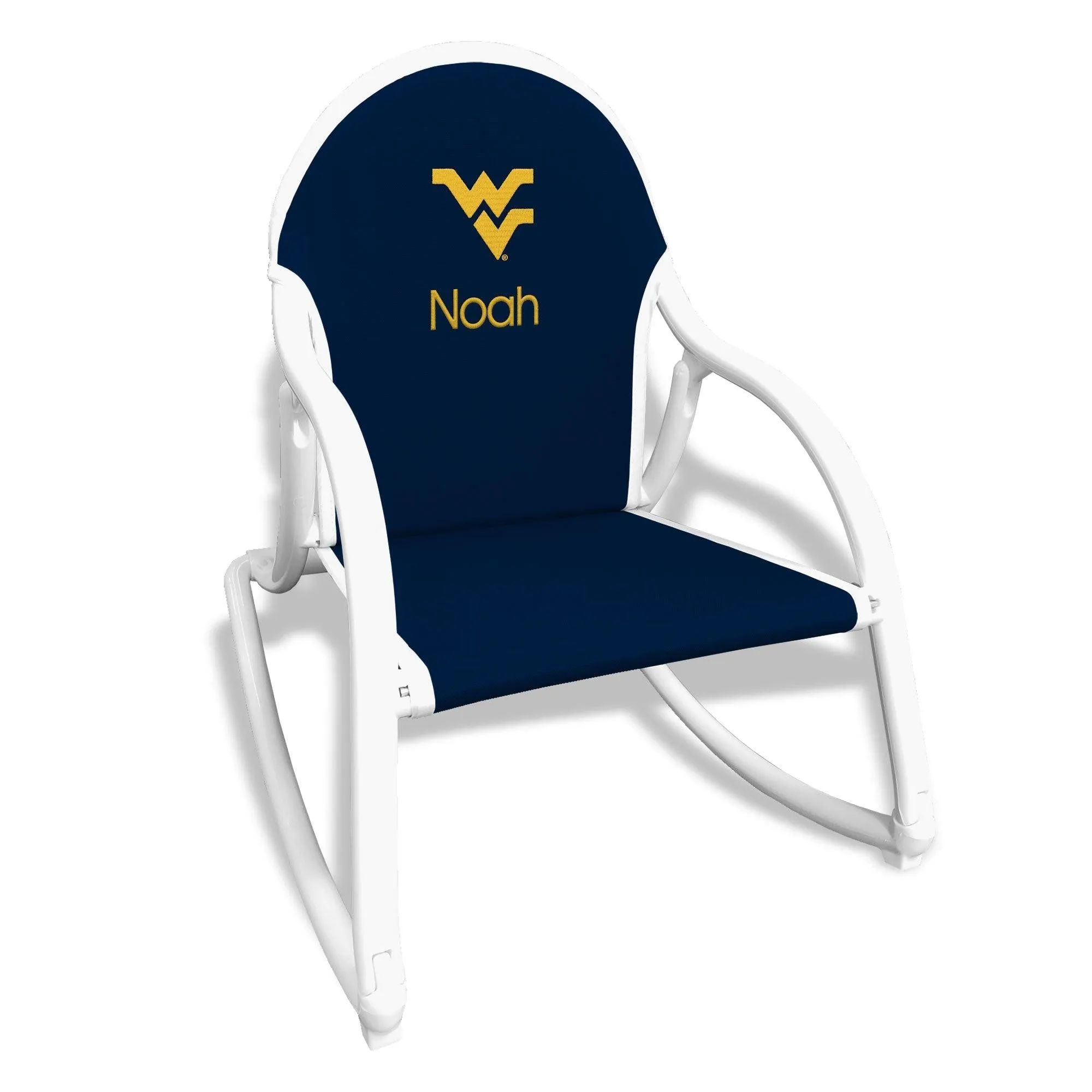 Personalized West Virginia Mountaineers Rocking Chair