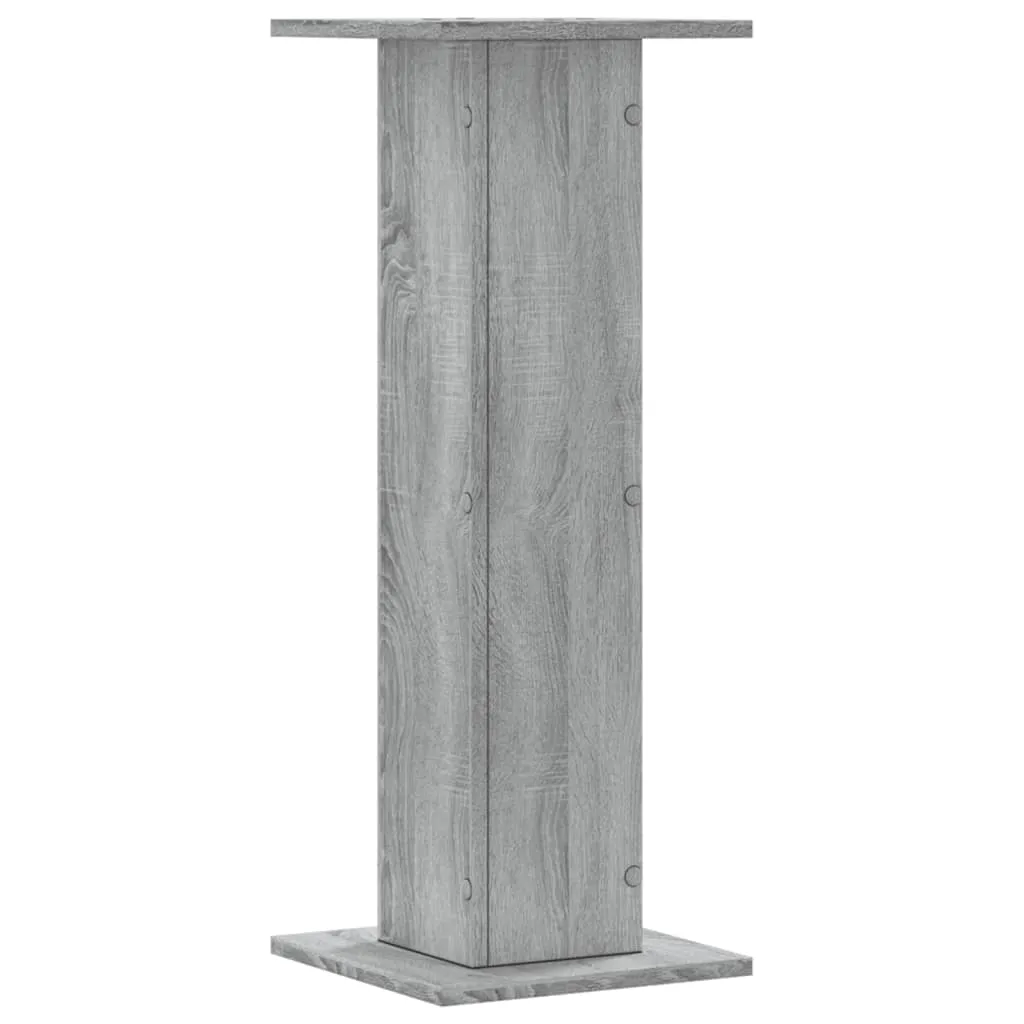 Plant Stands 2 pcs Grey Sonoma 30x30x80 cm Engineered Wood