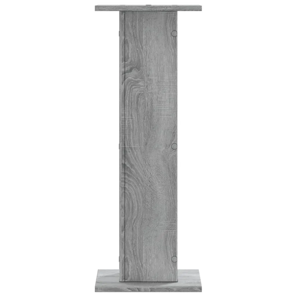 Plant Stands 2 pcs Grey Sonoma 30x30x80 cm Engineered Wood