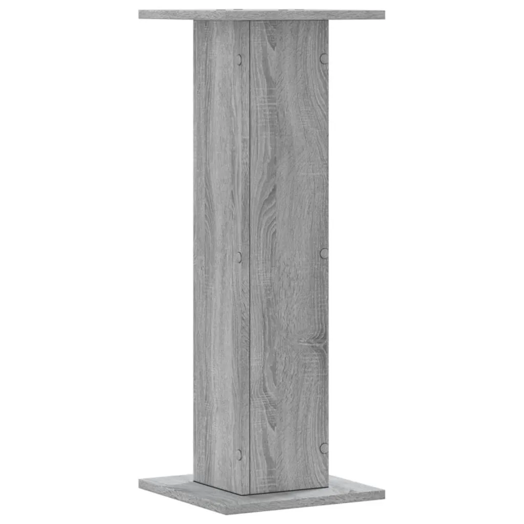 Plant Stands 2 pcs Grey Sonoma 30x30x80 cm Engineered Wood