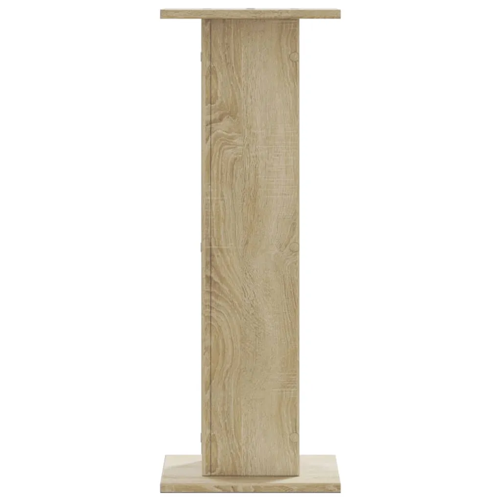 Plant Stands 2 pcs Sonoma Oak 30x30x80 cm Engineered Wood