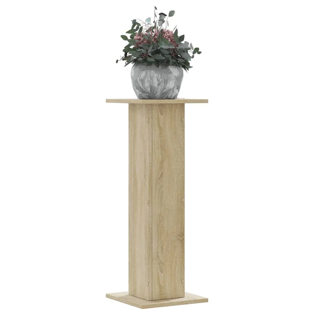 Plant Stands 2 pcs Sonoma Oak 30x30x80 cm Engineered Wood